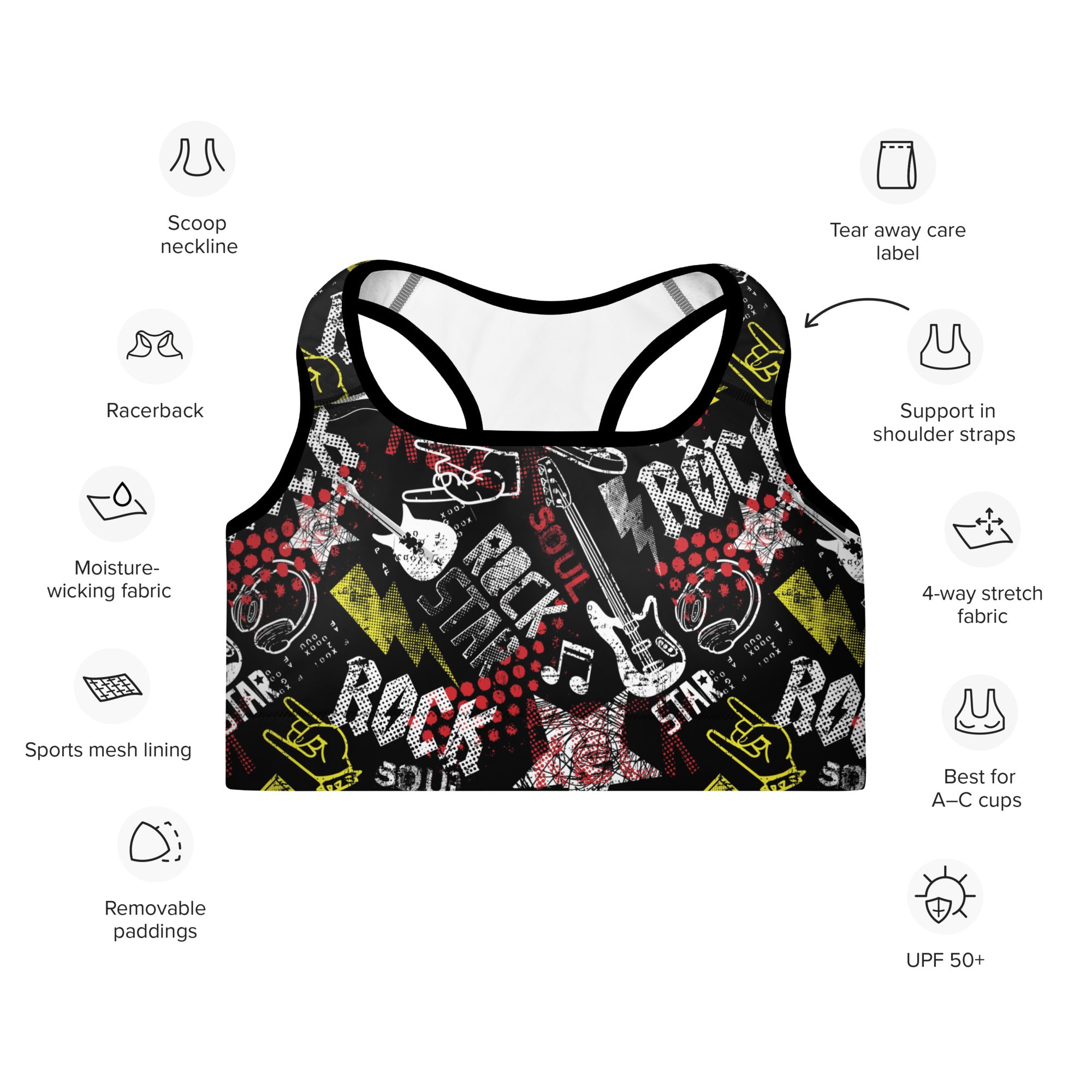 I Wanna Rock Sports Bra